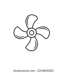 propeller line icon vector element design template web