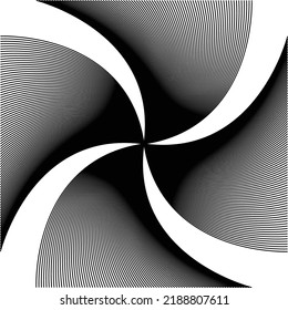 Propeller pattern on isolated white background.