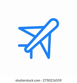 propeller plane icon sign vector