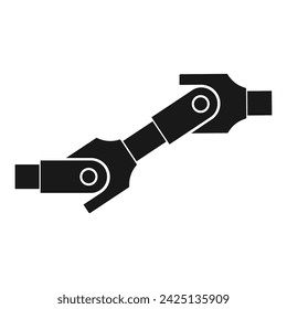 Propeller shafts and universal joints icon vector illustration design