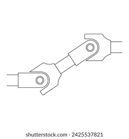 Propeller shafts and universal joints icon vector illustration design