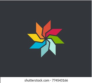 Propeller symbol icon fullcolor vector eps 10