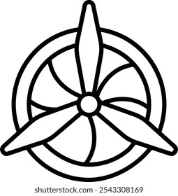 Icono detallado de la Ilustración vectorial de la hélice