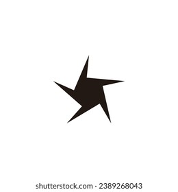 Propeller, windmill, polygon geometric symbol simple logo vector