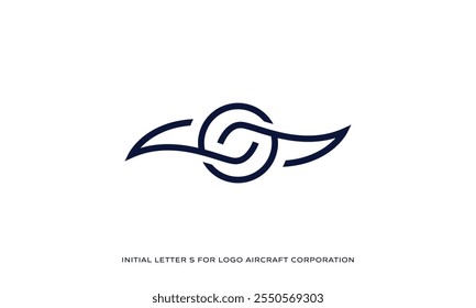 Propeller-Inspired Letter S Logo, Futuristic Technology Design Illustration