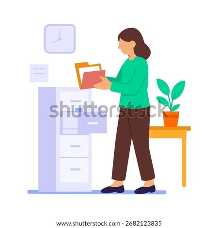 Proper Cabinet Filing System Task