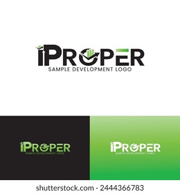 PROPER Development logo design. New Adobe Illustrator logo creation 2024.