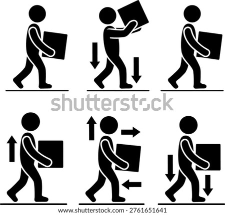 Proper techniques for carrying and lifting heavy boxes while walking