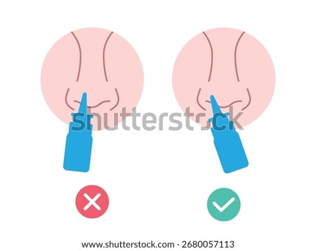 Proper use of a nasal spray