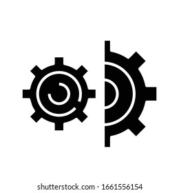 Properties black icon, concept illustration, vector flat symbol, glyph sign.