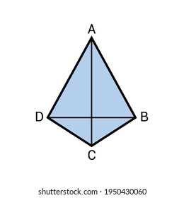 Eigenschaften von Drachendiagonalen