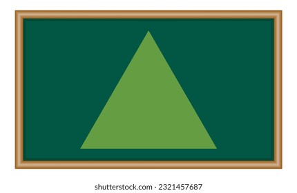 Properties of equilateral triangle in mathematics. Three sides with same length. Geometric shape. Mathematics resources for teachers and students.