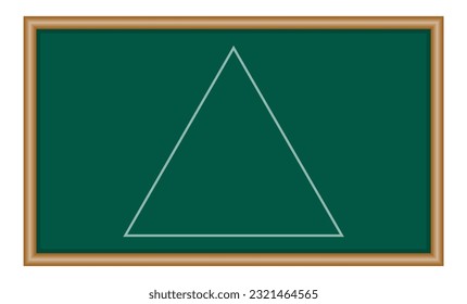 Properties of equilateral triangle in mathematics. Three sides with same length. Geometric shape. Mathematics resources for teachers and students.