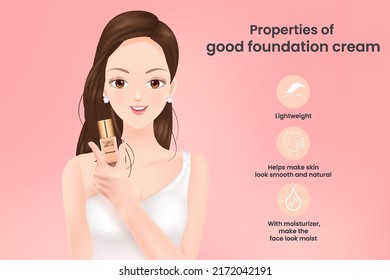 Properties of a good foundation cream