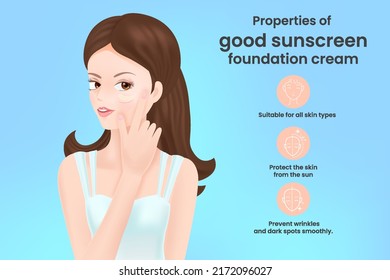 Properties of good sunscreen foundation cream
