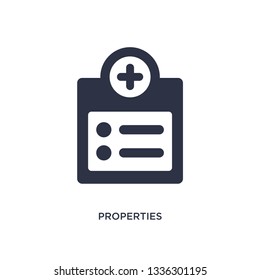 properties isolated icon. Simple element illustration from geometry concept. properties editable logo symbol design on white background. Can be use for web and mobile.