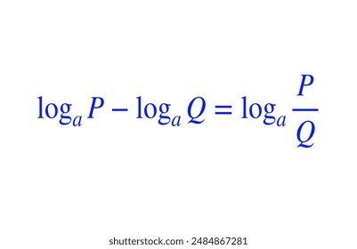 Properties Of Logarithms, Logarithms Rules Maths Formulas For Various Education Projects 