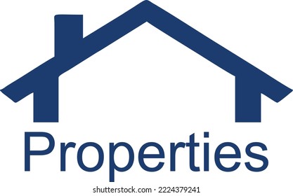 Properties logo design layout - (Editable file) Vector Illustration