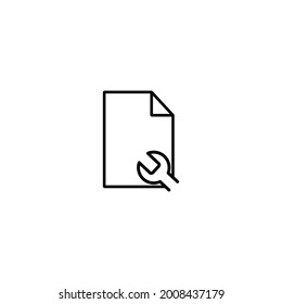 Properties Outline vector simple icon perfect design