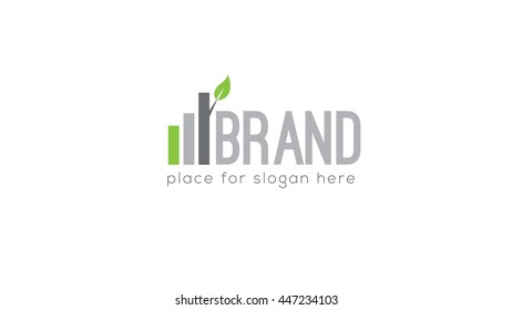 Properties vector logo. Real estates emblem (sign, symbol, concept, icon)