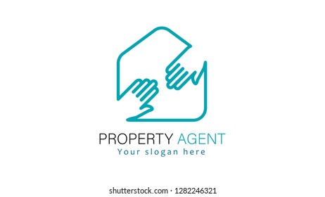 Property agent logo concept inspiration. Property business logo template vector illustration 