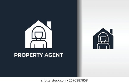 Property Agent Vector, Icon Or Logo Sign Isolated Symbol Illustration