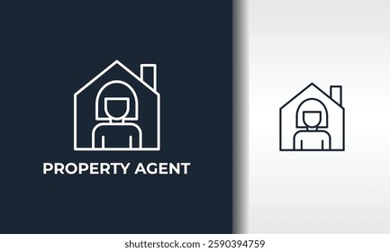 Property Agent Vector, Icon Or Logo Sign Isolated Symbol Illustration