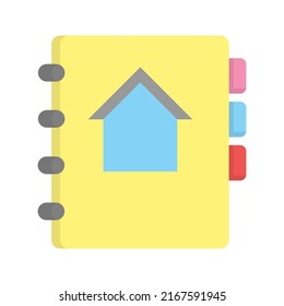 Property book icon design template vector illustration