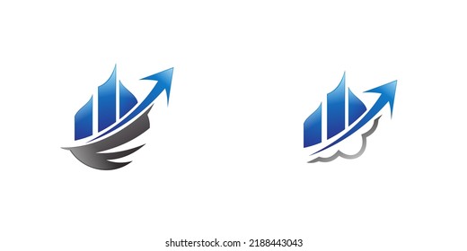 logotipo vectorial de la empresa de construcción de propiedades