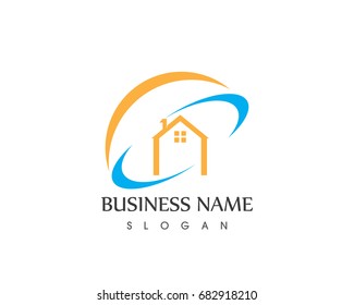 Property And Building Home Logo Design