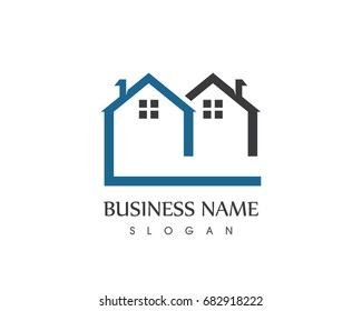 Property And Building Home Logo Design