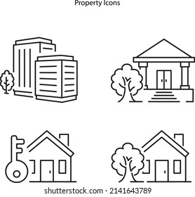 Property. Building, house, agreement and warehouse. Property protection. House for sale. property icon