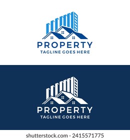 Property building logo design vector illustration