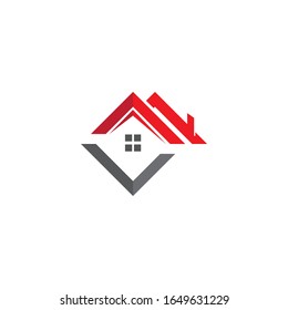 property and business logo template vector icon