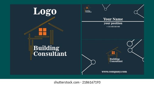 property company logo, development consultant. logos and business cards