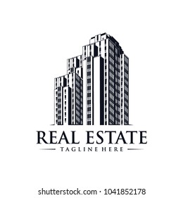 Property and Construction Building Cityscape logo