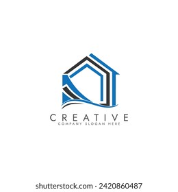 Diseño de logotipos inmobiliarios para la construcción y el sector empresarial