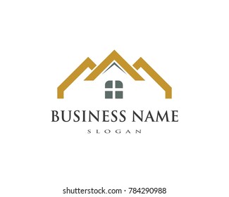 Property and Construction Logo design for business corporate sign . Vector Logo