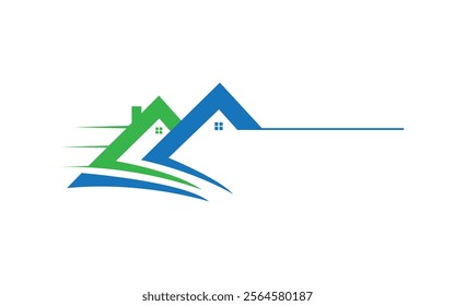 Property and Construction Logo design House real estate logo