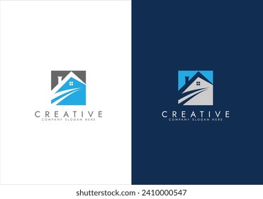 Property and Construction Logo design Pro Vector