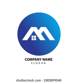 property and construction logo design template icon vector corporated sign