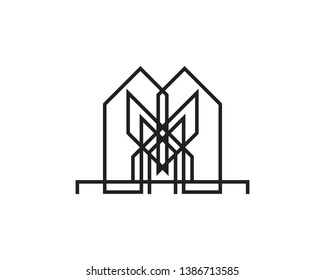Property and construction logo design vector