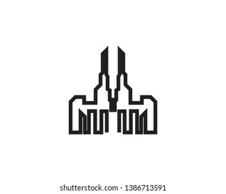 Property and construction logo design vector