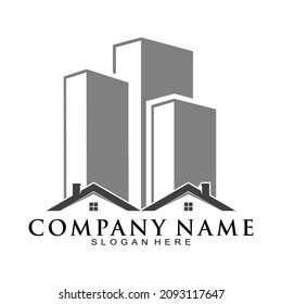 Property construction modern logo design