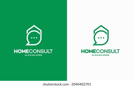 Property Consult logo designs concept vector, House Consulting Agent logo template, Real estate logo symbol