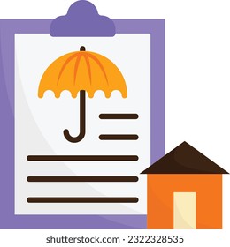 property damage insurance vector icon design, Housekeeping symbol, Office caretaker sign, porter or cleanser equipment stock illustration, house keeping inspection checklist concept