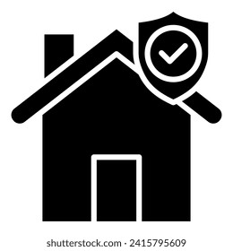 Property Defender icon line vector illustration