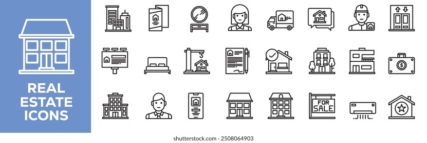 Property Development icon. Housing Project, Real Estate Development, Construction Site, Residential Community, Building Progress, Land Development, Blueprint Planning, Housing Expansion