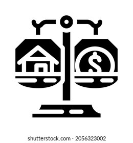 property division after divorce glyph icon vector. property division after divorce sign. isolated contour symbol black illustration