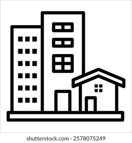 Property Estate Icon Element For Design